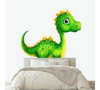 Papier Peint Panoramique 250 x 175 cm (L x H), Dessin Animé Mignon Animaux Dinosaures Papier Peint Intissé Crème Mural - Pour Salon Chambre Chambre D'Enfant Décoration Murale