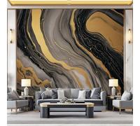 Papier Peint Panoramique 250 x 175 cm Mural 3D, Coloré Tapisserie Photo Peinture Murale, Papier Peint Peinture Abstrait Texture marbrée Peinture à l'encre Fresque Pour Salon Chambre Toile Fond Tv