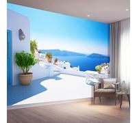 Papier peint panoramique 300 x 210 cm, Conception de motifs Nature Architecture Gros plan Paysage marin, Revêtement mural décoration salon, Coloré Décoration Murale en Intissé, Pour Salon Chambre