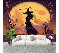 Papier Peint Panoramique 3D 400x280 cm Dessins AniméS Contes de FéEs Magie Halloween Papier Peint Intissé Enfant Toison Mur Tableaux Muraux Tapisserie Photo Décoration Murale Salon Chambre