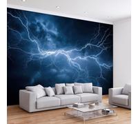 Papier Peint Panoramique 3D Ciel nocturne d'orage fantastique D'Effets , Papier Peint Intissé Décoration Intérieure Anti-UV, Tapisserie Poster Murale pour Salon Chambre Chambre D'enfant 200 x 140 cm
