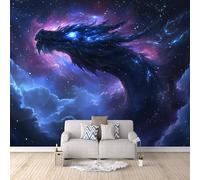 Papier Peint Panoramique 3d Dragon Décoration murale Ciel étoilé Profond papier peint non tissé décoration chambre TV mur salon papier peint-150x105cm