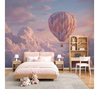 Papier Peint Panoramique 3D Montgolfière Mer De Nuages 450X315Cm | Papier Peint Murale Intissé Illustrations De Dessins Animés,Tapisserie Murale Pour Salon Chambre Maison Décoration Intérieure