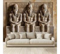 Papier Peint Panoramique 3D Murales Papyrus de l'Égypte antique Affiche Murale Intissé Tapisserie Décoration Fond De Mur Tv Salon Poster 400 (H) x 280 (L) cm