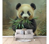 Papier Peint Panoramique 3d Panda Géant Mignon Décoration murale Panda Trésor National papier peint non tissé décoration chambre TV mur salon papier peint-200x140cm