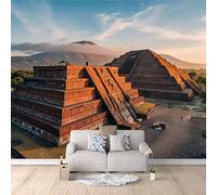 Papier Peint Panoramique 3D Ruines D'une Ville Antique 300x210 cm Papier Peint Mural Poster Intissé,pour Chambre Salon Restaurant Personnalisé Décoration Murale