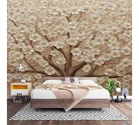 Papier Peint Panoramique 3D Sculpture En Relief Peinture à L'Huile Arbres En Fleurs Papier Peint Intissé Photo Muraux Pour Salon Décoration œUvre D'Art Personnalisé Murale Moderne Poster 450x315 cm