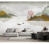 Papier Peint Panoramique Abstrait Golden Mountain Papier Peint 3D Tapisserie Murale Décoration Chambre Salon -songqians-15990-380cmx255cm