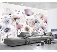 Papier Peint Panoramique Aquarelle Vintage Florale 430x300cm Papier Peint Intissé 3D Tapisserie Peinture Murale Chambre Salon -ZXCHEE-MZ08118