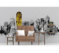 Papier Peint Panoramique Architecture Urbaine Abstraite 310x250cm Papier Peint 3D Intissé Tapisserie Poster Chambre Salon Decoration Murale -MIWEI Wallpaper-ZXY-02624