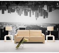 Papier Peint Panoramique Architecture Urbaine En Noir Et Blanc Papier Peint 3D Tapisserie Mural Salon Chambre Décoration Murale -ZX13622-310x250cm