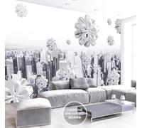 Papier Peint Panoramique Architecture Urbaine Spatiale Papier Peint Intissé 3D Tapisserie Decoration Chambre Salon Murale -KX12959, 430x300cm