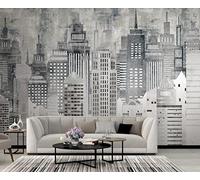 Papier Peint Panoramique Architecture Urbaine Vintage 310x250cm Papier Peint 3D Intissé Tapisserie Poster Chambre Salon Decoration Murale -MIWEI Wallpaper-ZXY-24701
