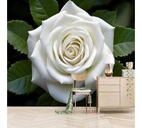 Papier peint panoramique autocollant Belles Fleurs 3D - intissé - 300x256cm - Tableaux Muraux Tapisserie Photo Usine - Pose Facile & Amovible sans Trace - Pour Chambre & Salon