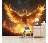 Papier peint panoramique autocollant Du Phénix - intissé - 150x105cm - Tableaux Muraux Tapisserie Photo Mythes Et Légendes - Pose Facile & Amovible sans Trace - Pour Chambre & Salon