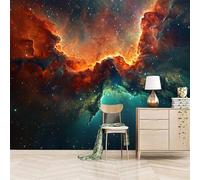 Papier peint panoramique autocollant La Magnificence Et Le Mystère De L'espace - intissé - 400x280cm - Tableaux Muraux Tapisserie Photo Nébuleuse Cosmique - Pose Facile & Amovible sans Trace