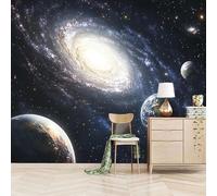Papier peint panoramique autocollant L'espace Vaste Et Mystérieux - intissé - 300x256cm - Tableaux Muraux Tapisserie Photo Science-fiction Spatiale - Pose Facile & Amovible sans Trace - Pour Chambre