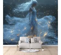 Papier peint panoramique autocollant Reine Des Elfes - intissé - 300x210cm - Tableaux Muraux Tapisserie Photo Mystérieux Et Rêveur - Pose Facile & Amovible sans Trace - Pour Chambre & Salon