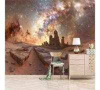 Papier peint panoramique autocollant Ruines Architecturales Du Désert - intissé - 200x140cm - Tableaux Muraux Tapisserie Photo Civilisation Antique - Pose Facile & Amovible sans Trace - Pour Chambre