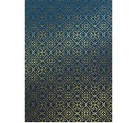 Papier peint panoramique aztèque bleu et or - SANDERS & SANDERS - 200 x 280 cm - Géométrique - A coller