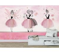 Papier Peint Panoramique Ballet Fille Rose Papier Peint 3D Tapisserie Murale Décoration Chambre Salon -songqians-04912-400cmx260cm