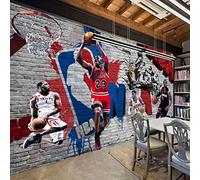 Papier Peint Panoramique Basket Ball Industriel Papier Peint Intissé 3D Tapisserie Murales Décoration Murale