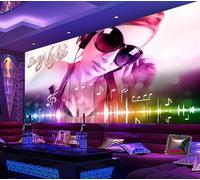 Papier Peint Panoramique Belle Musique Bar Papier Peint Intissé 3D Tapisserie Decoration Chambre Salon Murale -KX06909, 400x255cm