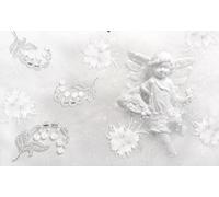 Papier Peint Panoramique Bijoux D'Ange Mignon Papier Peint Intissé 3D Tapisserie Decoration Chambre Salon Murale -KX17918, 430x300cm