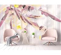 Papier Peint Panoramique Boule Ronde Plume Rose Papier Peint 3D Tapisserie Murale Décoration Chambre Salon -songqians-24567-380cmx255cm