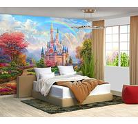 Papier Peint Panoramique Château Fantastique Papier Peint Intissé 3D Tapisserie Poster Decoration Murale Chambre Salon