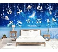 Papier Peint Panoramique Constellations Cosmiques Papier Peint 3D Tapisserie Murale Décoration Chambre Salon -songqians-02165-350cmx250cm