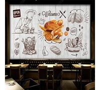 Papier Peint Panoramique Cuisson Du Pain 450x315 cm 3D Papier Peint Intissé Boulangerie Photo Trompe l'oeil Poster Geant Mural Salon Chambre Enfant Chambre Décoration Murale a-5055