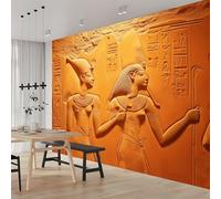 Papier Peint Panoramique Culture égyptienne Rétro 250x175 cm 3D Papier Peint Intissé Motif Photo Trompe l'oeil Poster Grand Mural Salon Chambre Enfant Chambre Décoration Murale a-4947
