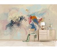 Papier Peint Panoramique Dessiner Comme Une Ligne De Graffiti Papier Peint 3D Tapisserie Murale Décoration Chambre Salon -songqians-25823-200cmx140cm