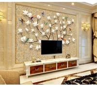 Papier Peint Panoramique Famille Arbres Fleurs Oiseaux Papier Peint 3D Tapisserie Murale Décoration Chambre Salon -songqians-14024-200cmx140cm