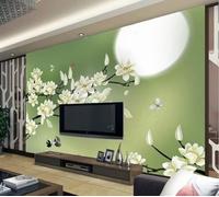 Papier Peint Panoramique Fleur Lune Couleur Sculpture Papier Peint 3D Tapisserie Murale Décoration Chambre Salon -songqians-23073-380cmx255cm