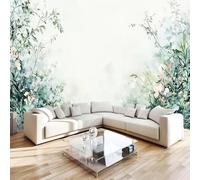 Papier Peint Panoramique Fleurs Petits Motifs Floraux Intissé Poster Fresque Murale 3D Vintage Wallpaper pour Salon Chambre d'enfant Restaurant Couloir TV Fond Décoration Murale 400x280 cm H1197