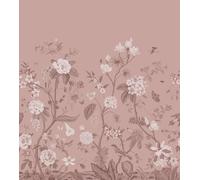 papier peint panoramique fleurs rose 2.5 x 2.79 m - ESTAhome