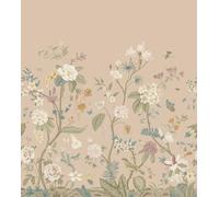 papier peint panoramique fleurs rose terracotta 2.5 x 2.79 m - ESTAhome