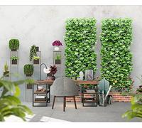 Papier Peint Panoramique Fleurs Vertes Fleurs Vertes Vigne 300x210cm Papier Peint 3D Intissé Tapisserie Poster Chambre Salon Decoration Murale -MIWEI Wallpaper-ZXY-42196