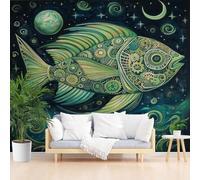Papier Peint Panoramique Football Sports Terrain Toison Mur 390x260cm(L x H) Moderne Papier Peint Intissé pour Chambre Salon Bureau Personnalisé Décoration Murale Joueur De Football Abstrait