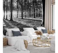 Papier Peint Panoramique Forêt 450x315 cm Papier Peint Intissé 3D Arbres Muraux Tapisserie Photo Décoration Murale Poster Mural XXL pour Chambre Salon 2152-ABC