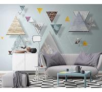 Papier Peint Panoramique Géométrique Abstrait Floral 400x280cm Papier Peint 3D Intissé Tapisserie Poster Chambre Salon Decoration Murale -MIWEI Wallpaper-ZXY-16955