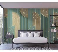 Papier Peint Panoramique Géométrique Golden Line Texture 200x140cm Papier Peint 3D Intissé Tapisserie Poster Chambre Salon Decoration Murale -MIWEI Wallpaper-ZXY-40889