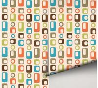 Papier Peint Panoramique Gris Beige Géométrie Papier Adhesif Pour Meuble Stickers Autocollant Meuble Adhésif Revetement Adhesif Mural Decoratif Salon Cuisine Papiers Peints 38.6x480.6cm/1 roll