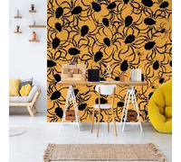 Papier Peint Panoramique Halloween Animaux Panneau Mural 3D Horreur Dinosaure Murales Intissé Imperméable Salon Chambre Décoration Intérieure Film pour Meuble 200x140 cm