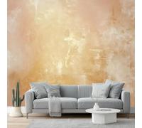 Papier Peint Panoramique Impressionnisme Texturé Texturé 3D Intissé - 400 X 280 Cm, Artistique Grand Format, Poster Mural Décoratif Pour Salon Chambre Maison Décoration Or Rose