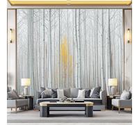 papier peint panoramique Imprimé Simple Forêt de peupliers Gros plan Papier peint non tissé Coloré pour enfants et adultes Murale Déco Maison 200 x 140 cm pour Chambre Salon Décoration Murale
