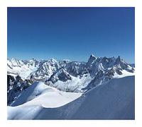Papier peint panoramique intiss?, sur la cr?te d'une montage enneig?e, d?cor XXL avec effet trompe l'oeil vue sur montagne, 270 cm X 250 cm
