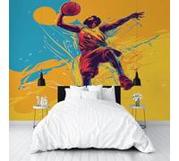 Papier Peint Panoramique Intissé Plante Vintage Lotus 390x260cm(L x H) - Revêtement Mural pour Chambre Salon - Moderne Plantes et Fleurs Décoration Murale Poster Mural xxl